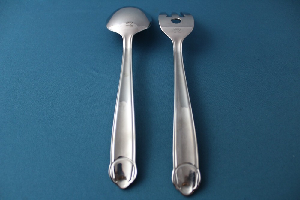 Mikasa CLASSICO SATIN Serving (2pc Set) Gerald Patrick Korea LIGHT USE