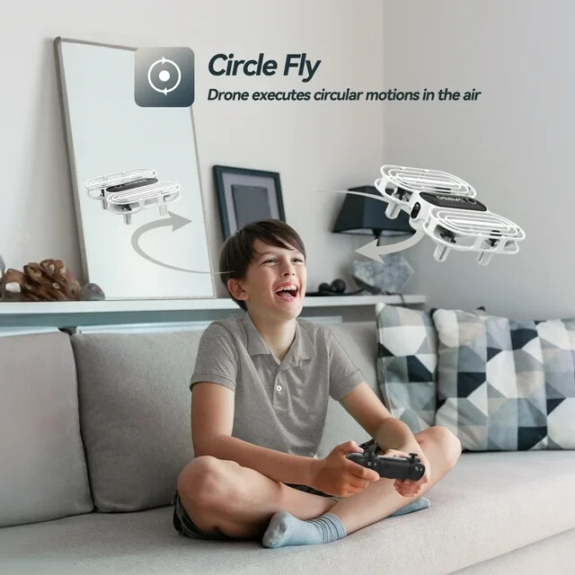 DEERC D11 Mini Drone Auto Hover Circle Fly 3 Speed Headless Mode 2 Batteries RTF