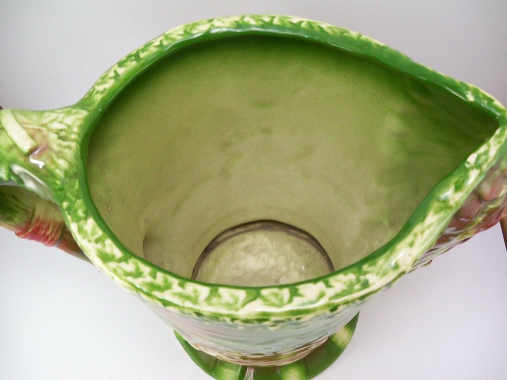 Large Canadian Confederation Staffordshire Ironestone Ceramic Pitcher