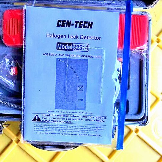 Centech Electronic Freon & Halogen Leak Detector In Carrying Case