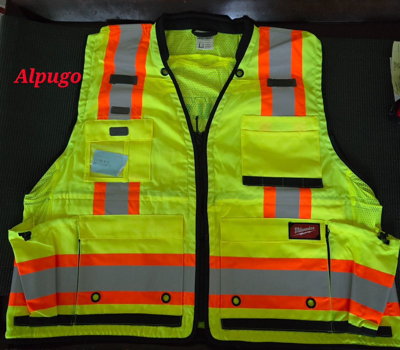 Milwaukee 48-73-5164 Class 2 High Visibility Safety Vest (4XL~5XL)