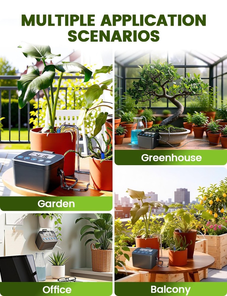 Automatic Watering System for Potted Plants, Drip Irrigation Kit System, Plan...