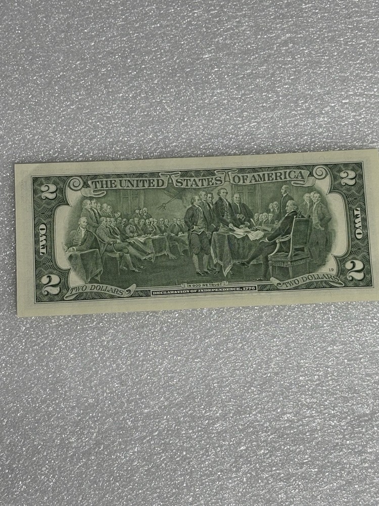 Rare ! Uncirculated 2017A $2 Error Low #’d Note W/stuck Digit Perfect Condition