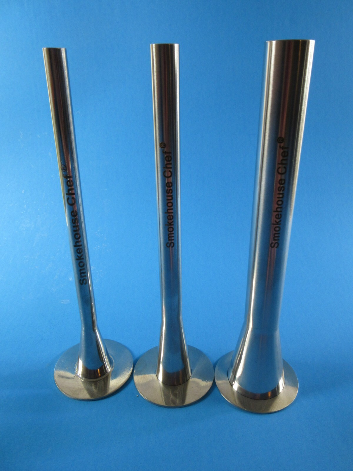 VARIETY 3-PACK Sausage Stuffer Tubes 2" base x 3/8", 1/2", 3/4" OD LEM Weston