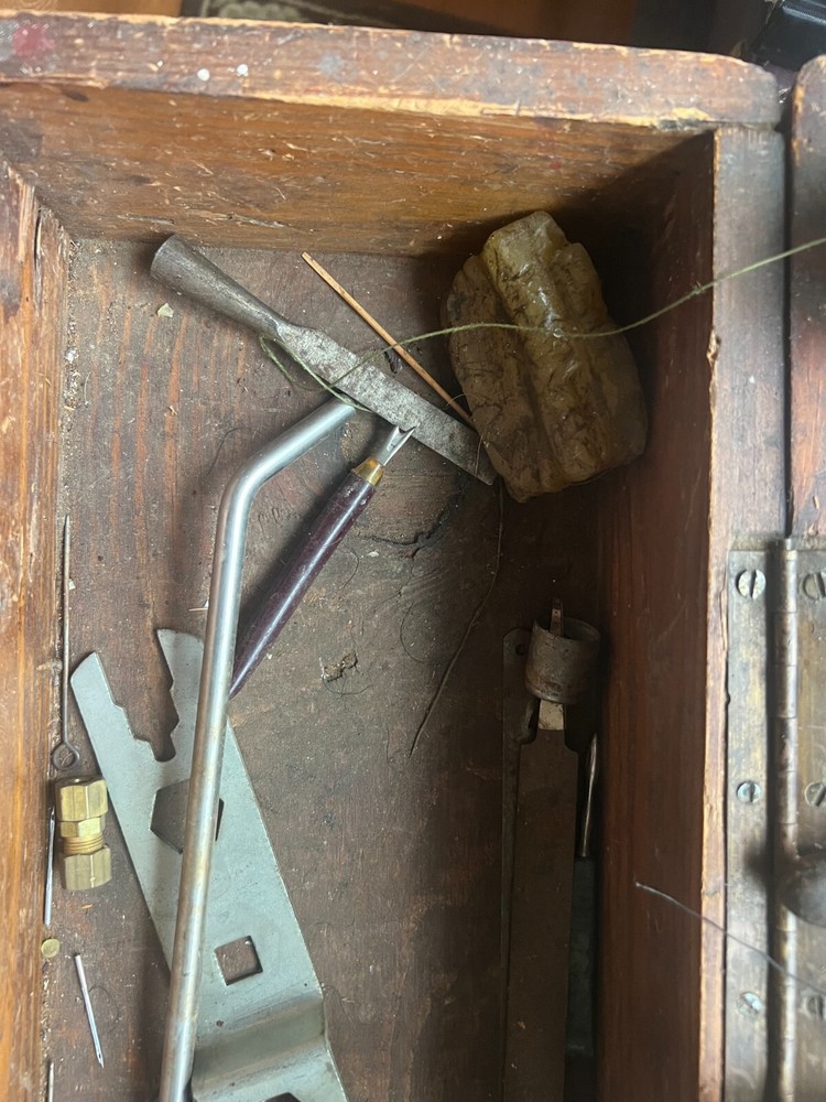 VINTAGE UPHOLSTERER TOOL BOX CIRCA 1930