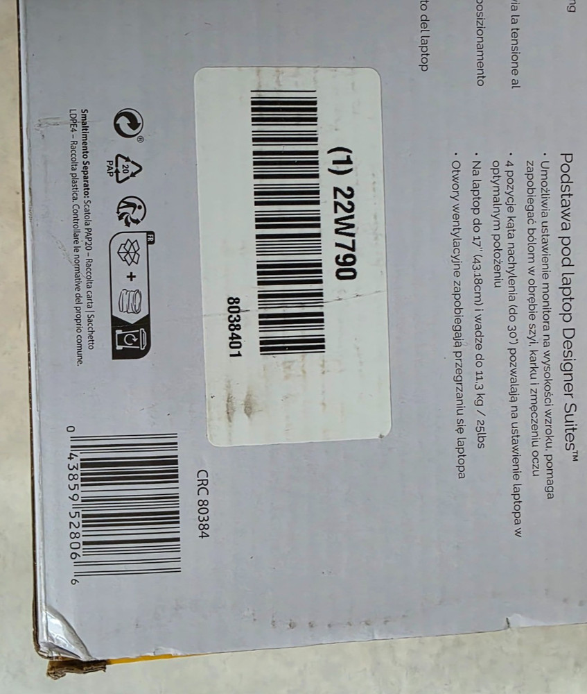 Fellowes Designer Suites Laptop Riser in Black