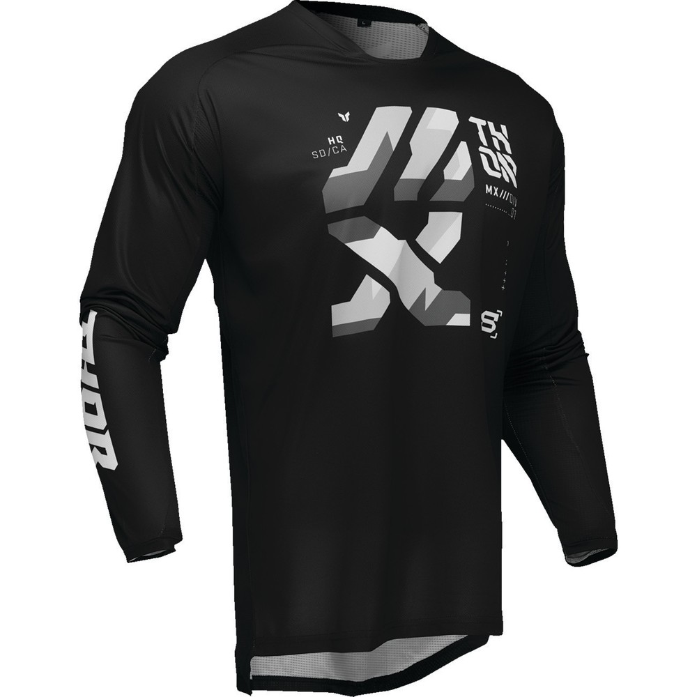 Thor LAUNCHMODE Brave Jersey, Black/Gray, Off-Road
