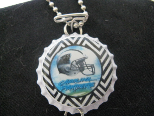 1" Bottle Cap Image R/View Mirror ~ Handcrafted ~ **Gift Idea ~ Panthers
