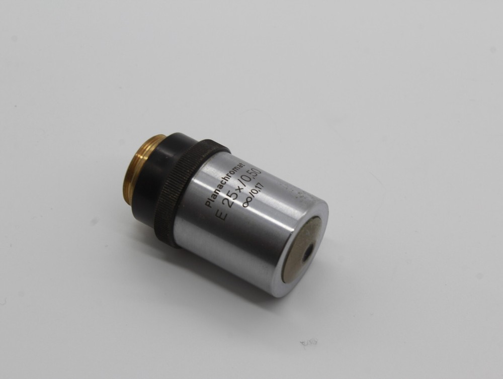 Zeiss Microscope Objective Planachromat E25x 0.50 inf/0 M19 thread #Ob43