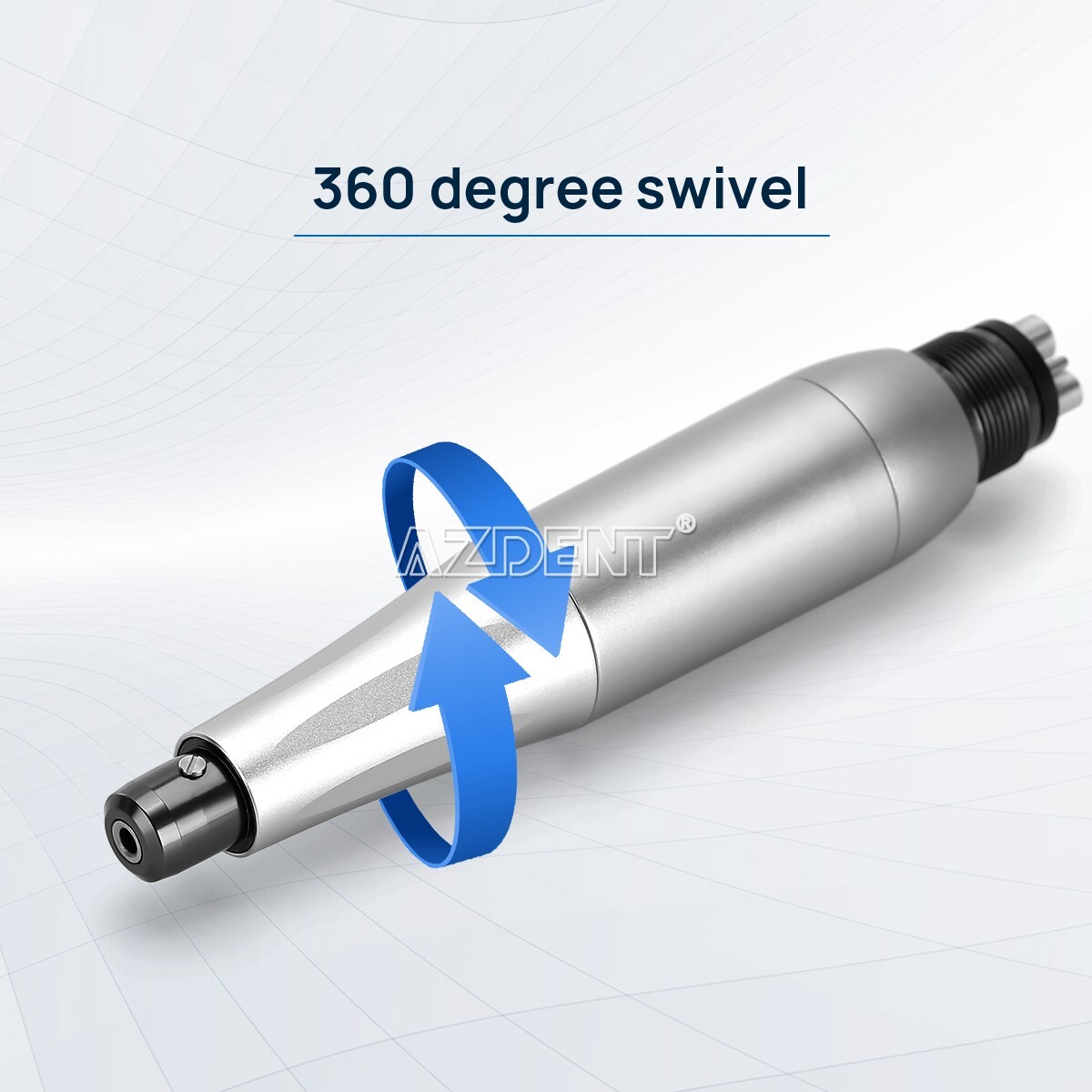 360° Swivel Dental Hygiene Prophy Handpiece Air Motor 4 Holes W/ 4:1 Nose cone
