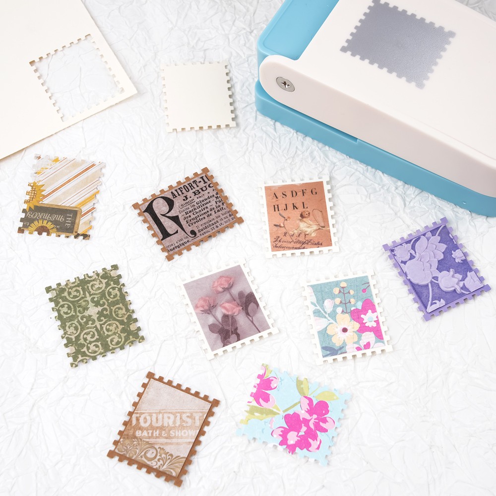 5x2.6inch Rectangular Postage Stamp Punch Craft Punch for Scrapbooking Craft