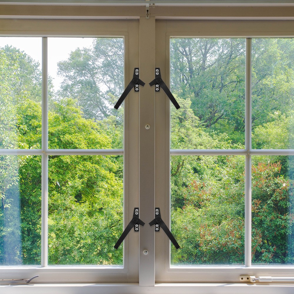 Casement Window Locking Handle Left Hand for Windows Black