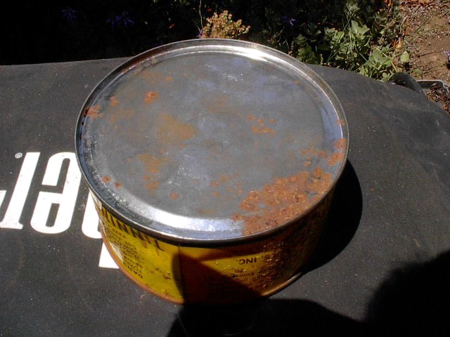 ANTIQUE DUTCH BOY TINNING COMPOUND EMPTY TIN CAN.