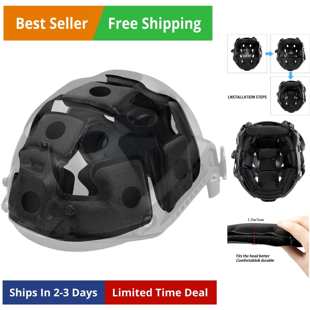 Tactical Helmet Pads - Universal Replacement Internal Memory Foam Pad Inserts...