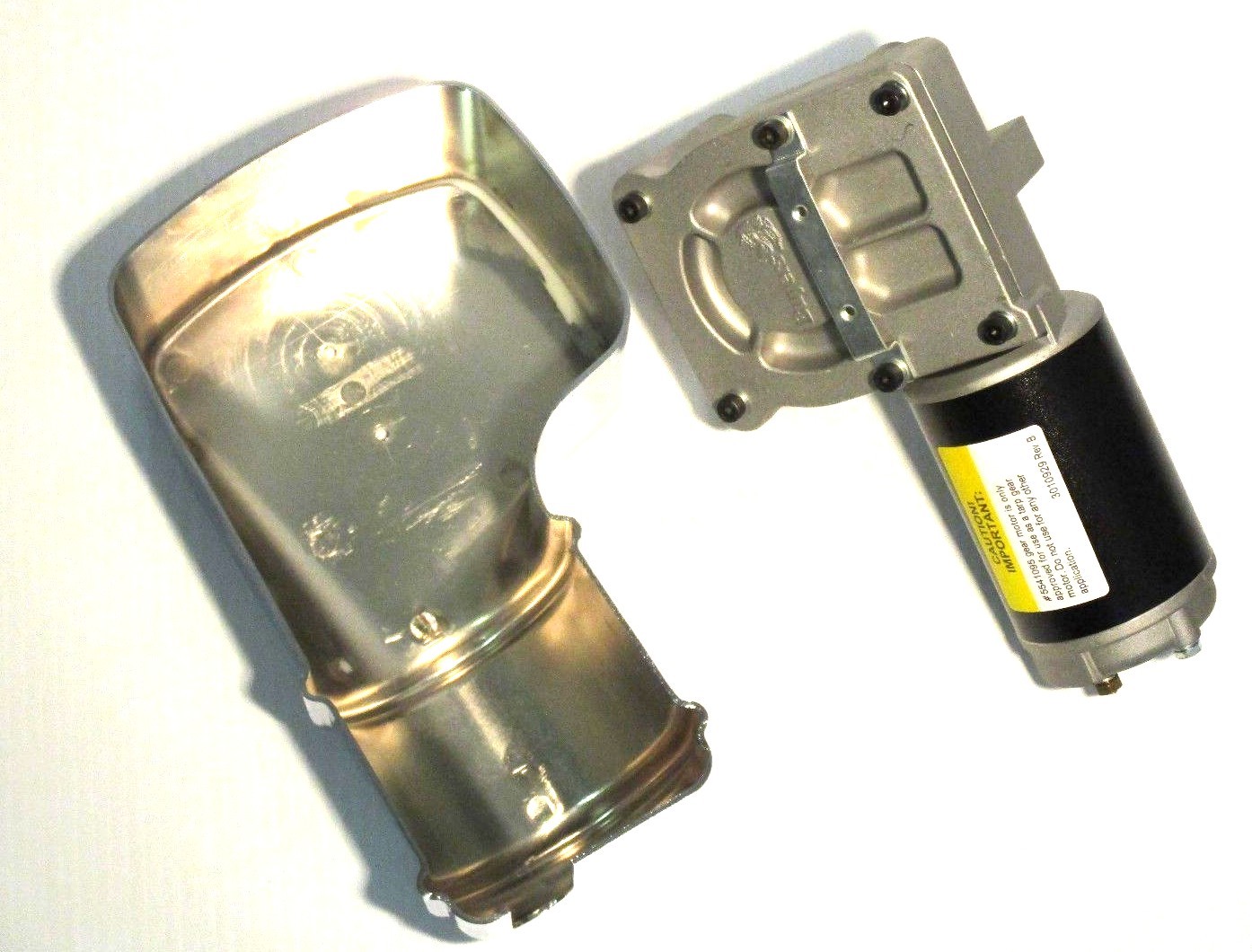 Buyers 5541095 Dump Truck Tarp Motor, 90:1 Ratio, 12vdc, 600watts, Chrome cover