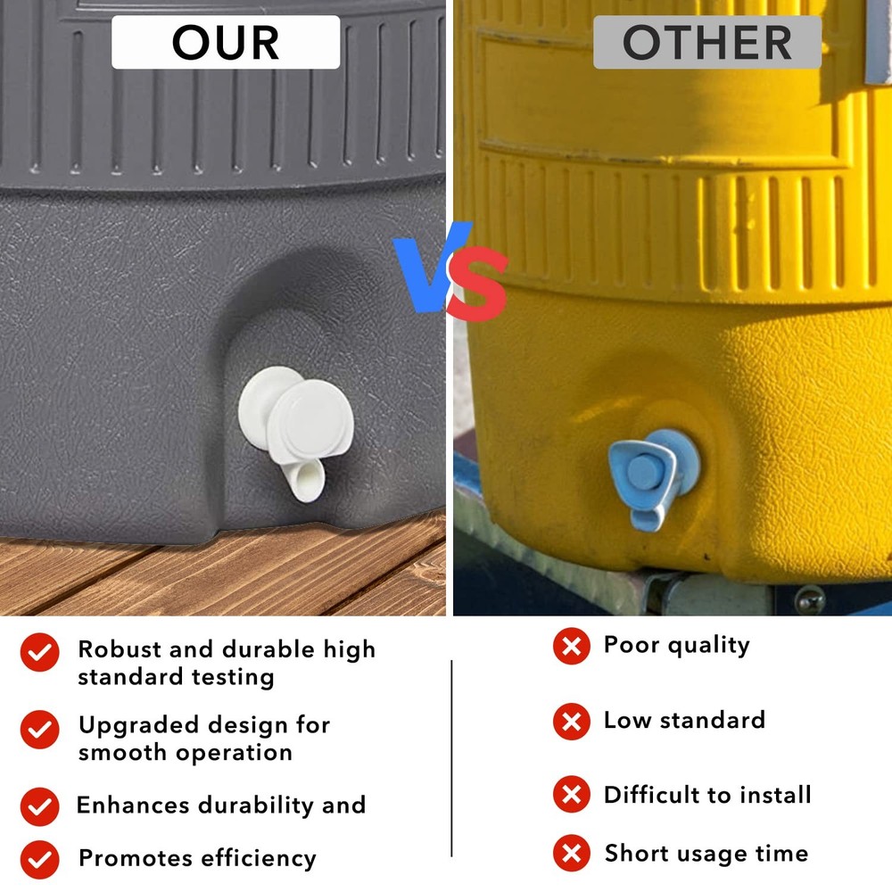 Upgrade PushButton Cooler Spigot Replacement, Compatible with Igloo 2, 3, 5 a...
