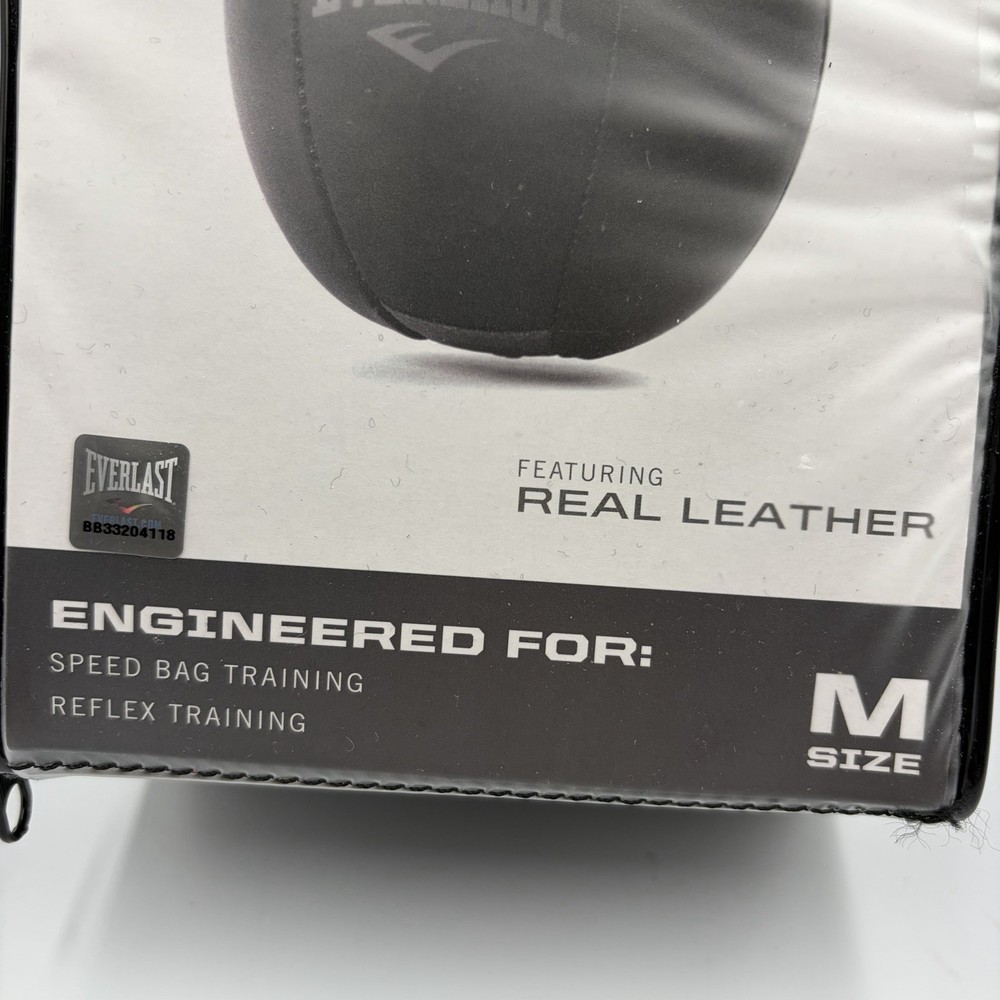 Everlast Powerlock Speed Bag Real Leather Size Medium MMA Reflex Training