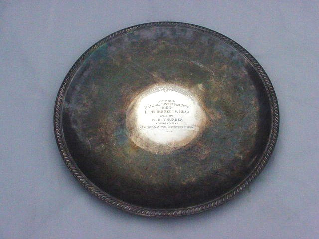 Arizona national livestock show Hereford cow cattte trophy 1966 Herald B Thurber