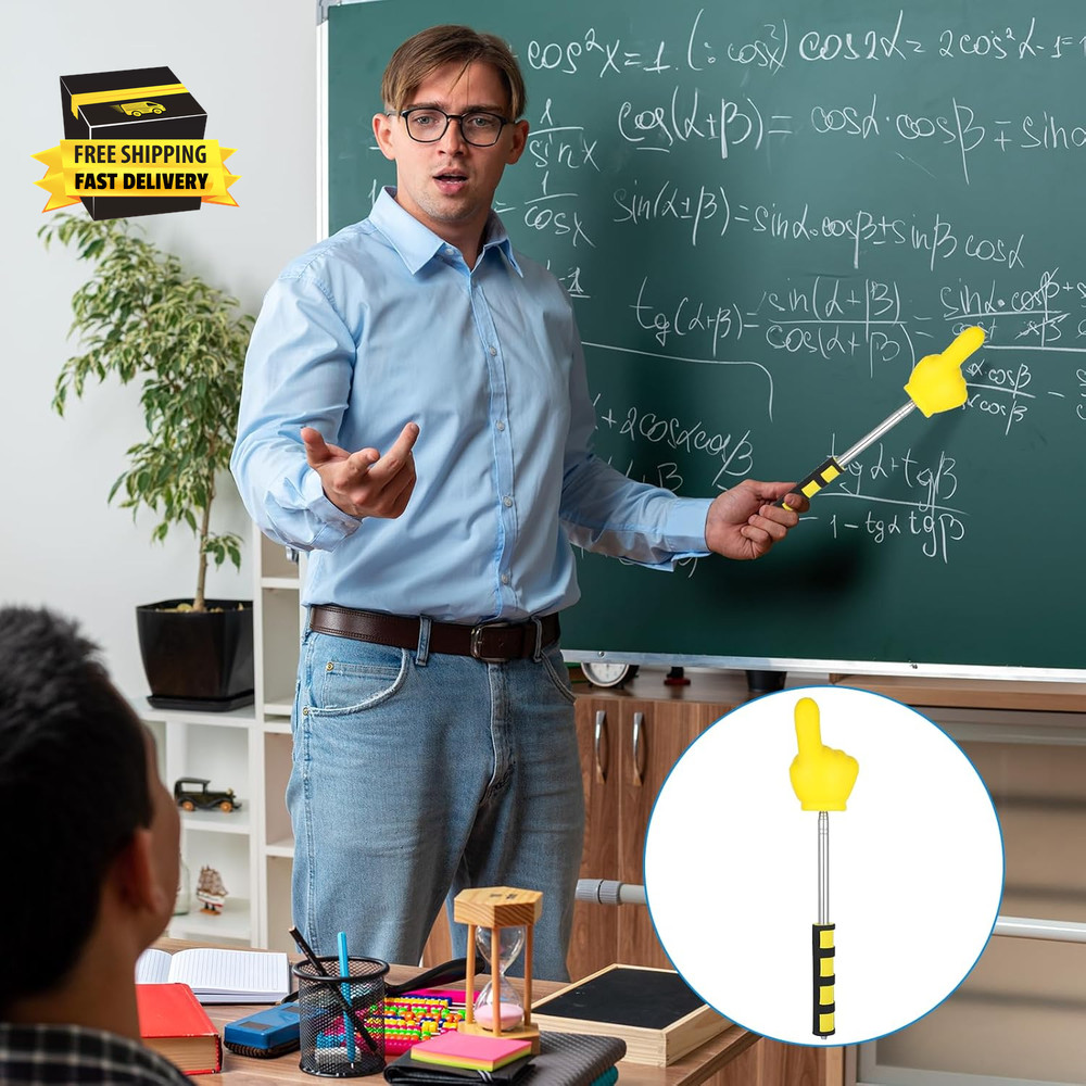 Big Pointer Finger Stick,Extendable Pointer Finger with Soft Grip Handle for Tea