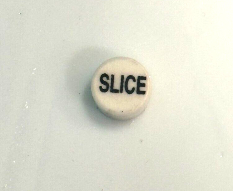 Bar Gun Soda Gun Push Button Flavor Tab Replacement Cap, "SLICE"