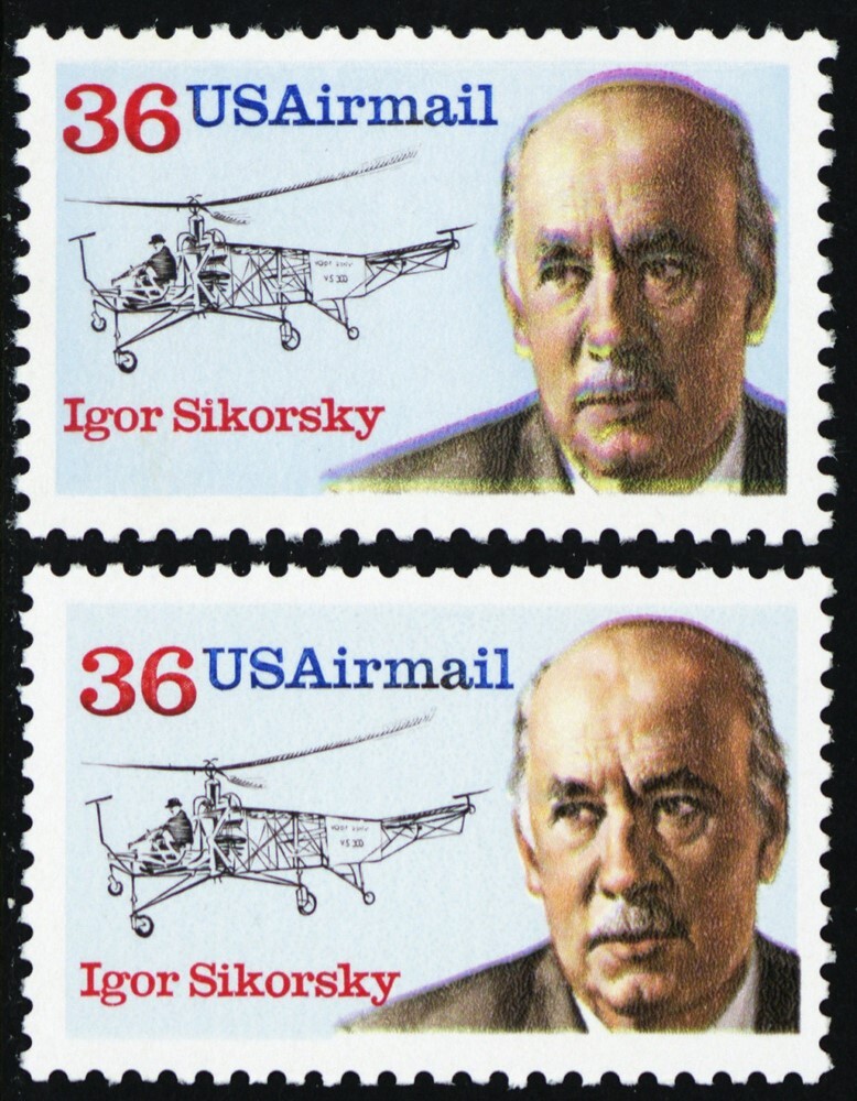 C119, MNH 36¢ Nice Color Shift Freak Error With Normal * Stuart Katz