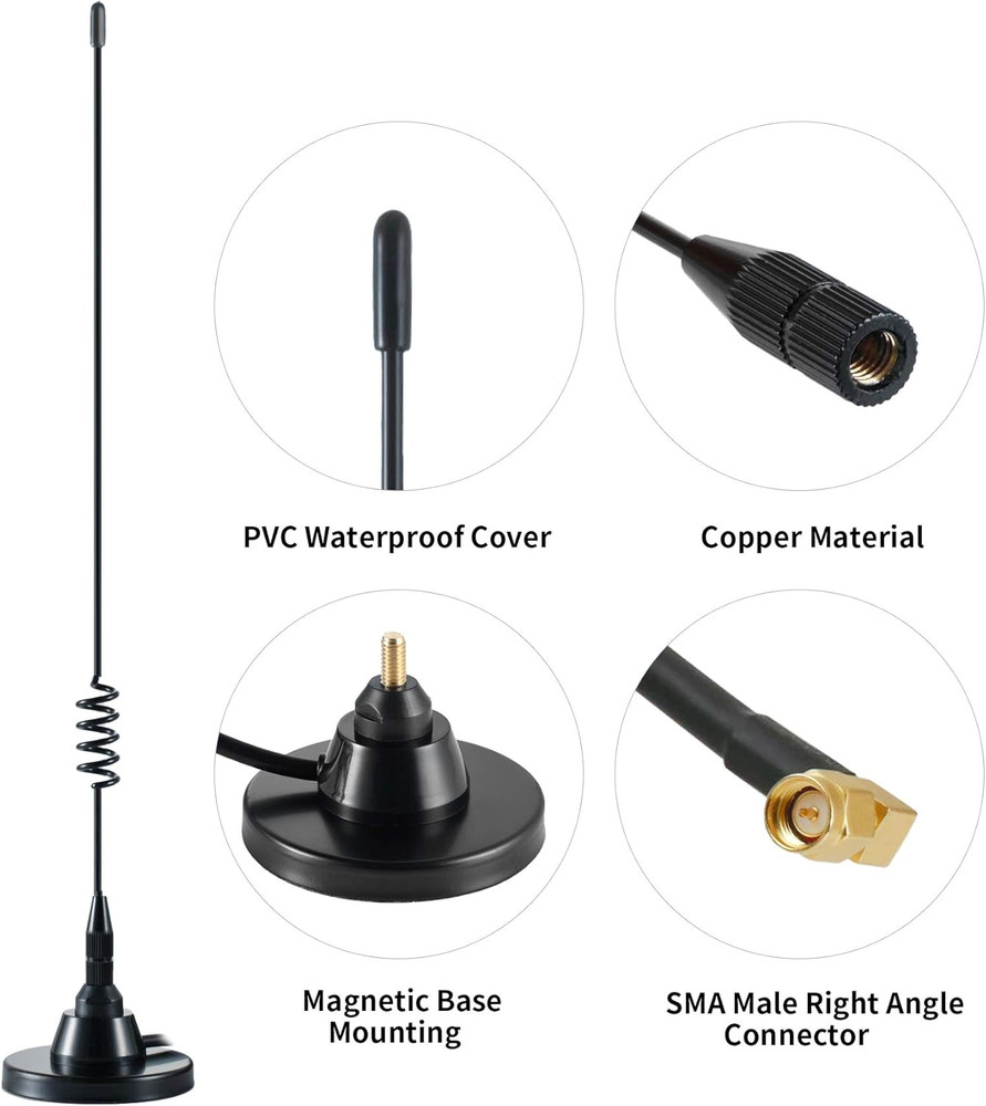 High Gain Long Range Magnetic Base Replacement Antenna Compatible with Garmin GP