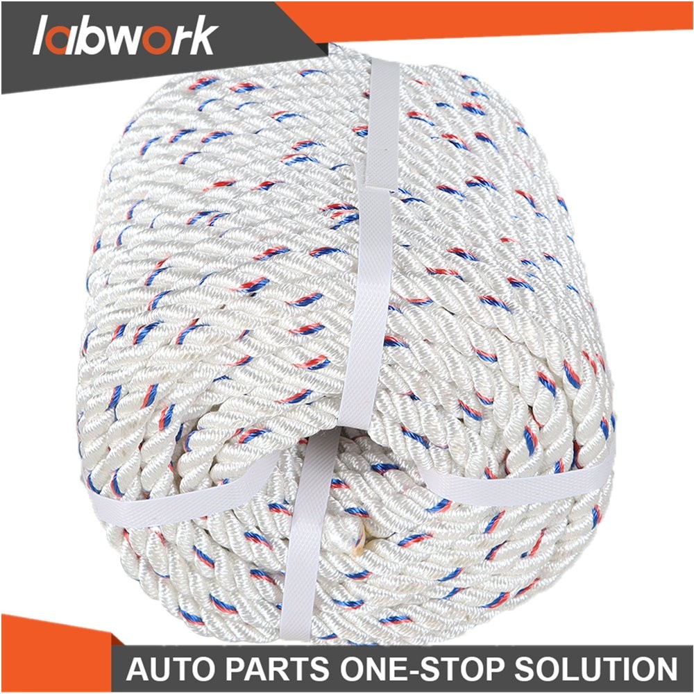 Labwork Double Braid Polyester Arborist Bull Rope Pulling Rigging Line 5/8"×150'