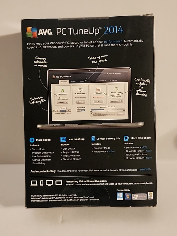 AVG PC TUNEUP 2014 3PC/1 YEAR SOFTWARE