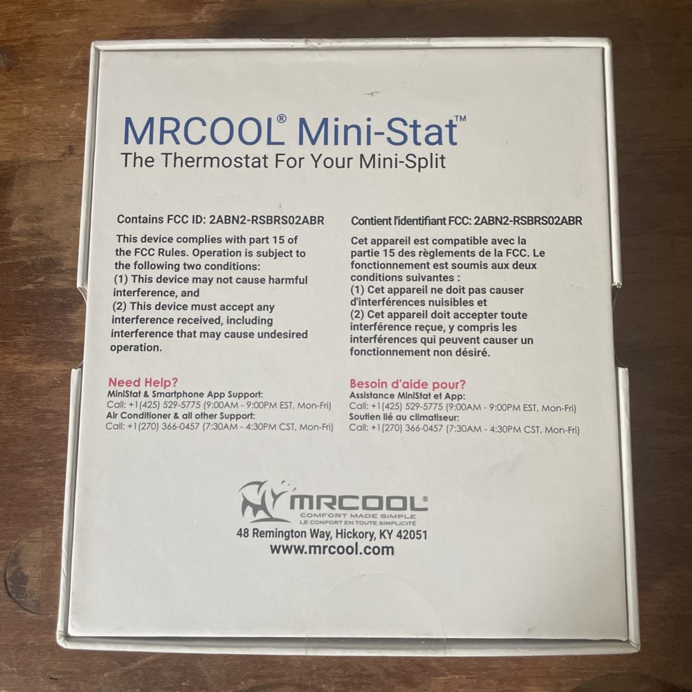 MrCOOL Mini Stat Thermostat for Ductless Mini-Split System ~ Model MS103WA~ NEW!