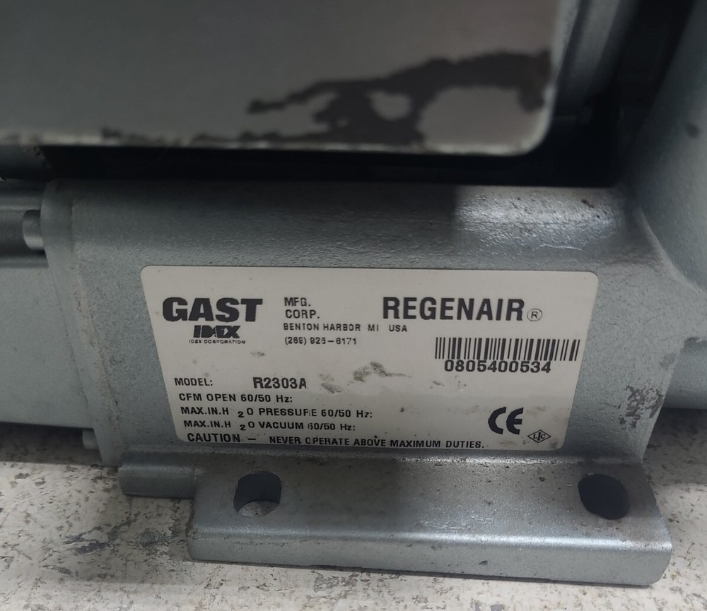 Vacuum pump Gast Idex R2303A.