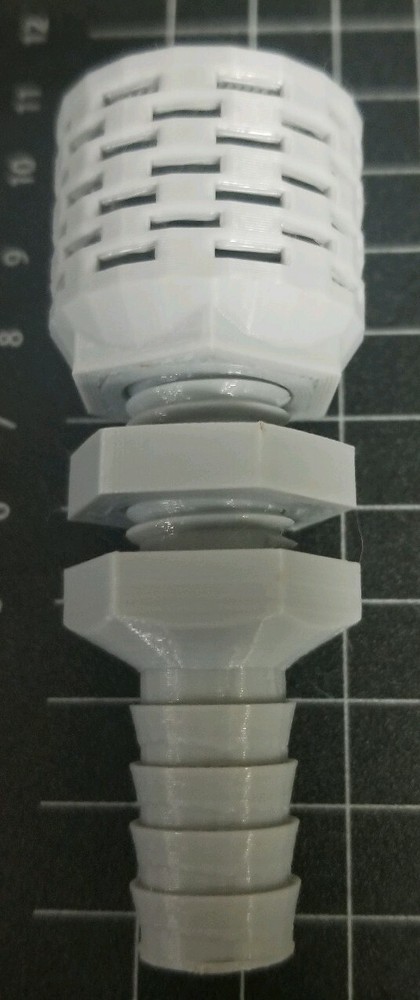 1/2" barbed bulkhead fitting for Hydroponics system/Aquarium/etc. 