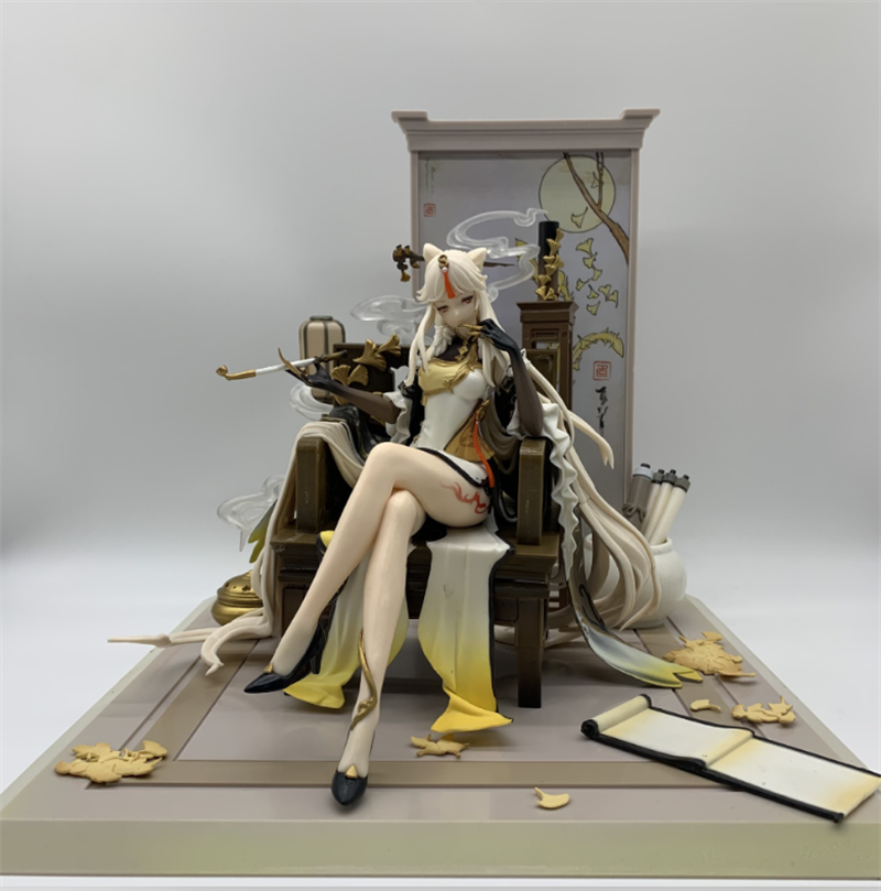 Anime Genshin Impact Ningguang Cosplay PVC 27cm Figure Model Statue Toy Gift