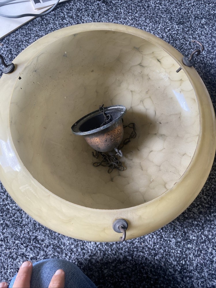 Vintage Glass Bowl Light