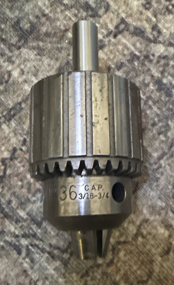 No.36 Jacobs Chuck 3/16-3/4 Cap Jacobs Chuck Arbor