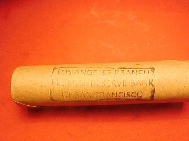 1972-S OBW ORIGINAL BANK WRAPPED ROLL UNCIRCULATED MEMORIAL LINCOLN CENT PENNIES