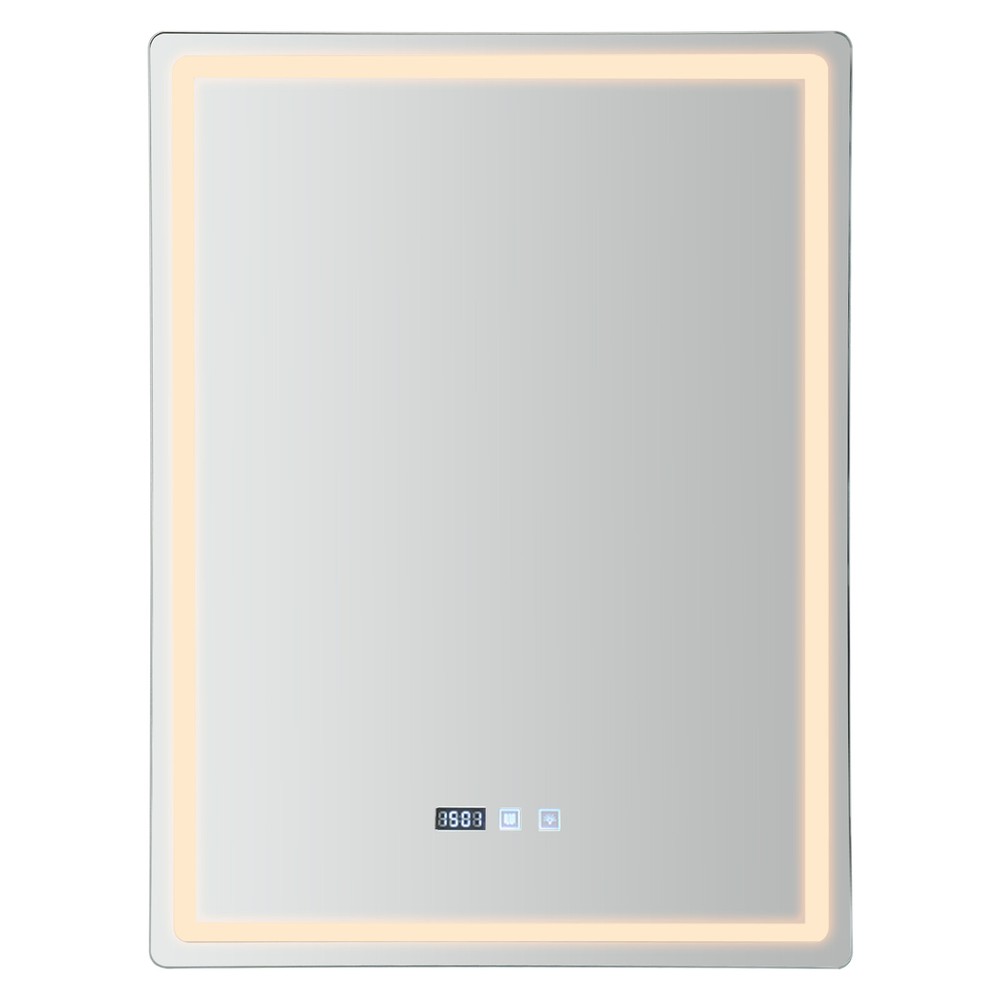 Modern Bathroom Mirror With LED Light Wall Mount Dimmable Mirror Fast Defogging