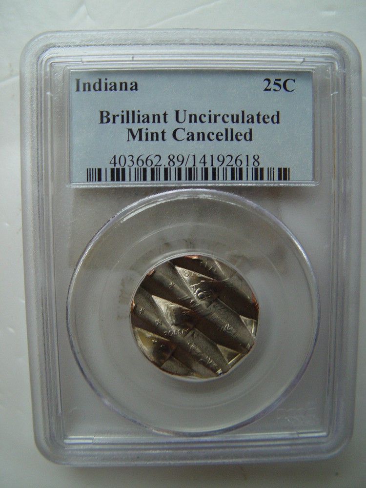 2003 Indiana - Waffled  - Waffled from US Mint