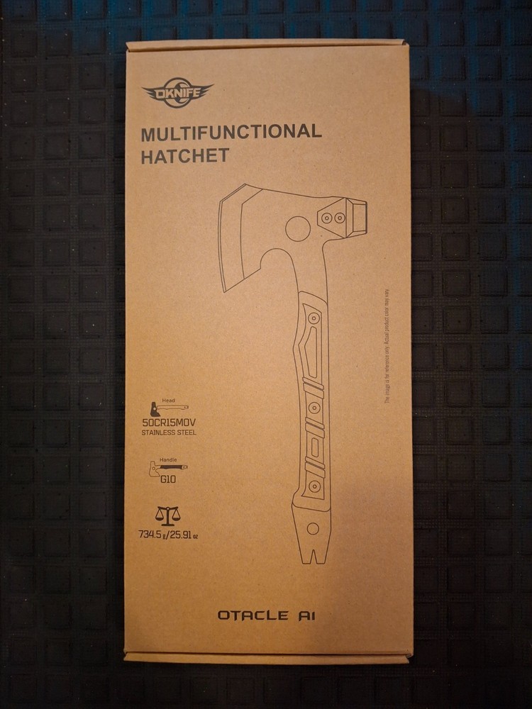 Multi Tool Camp Hatchet, Utility Survival Tool, Axe, Hammer, Crow Bar