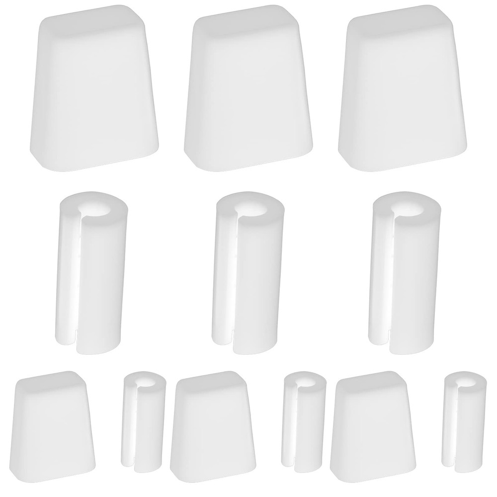 60 PCS Kitchen Sink Wire Protective Rack Feet Grid Bumper Replacement White