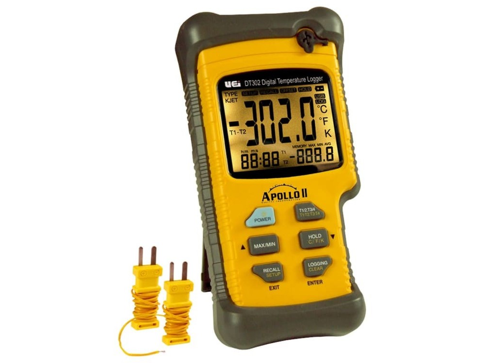 UEi DT302 - Dual Input Logging Thermometer