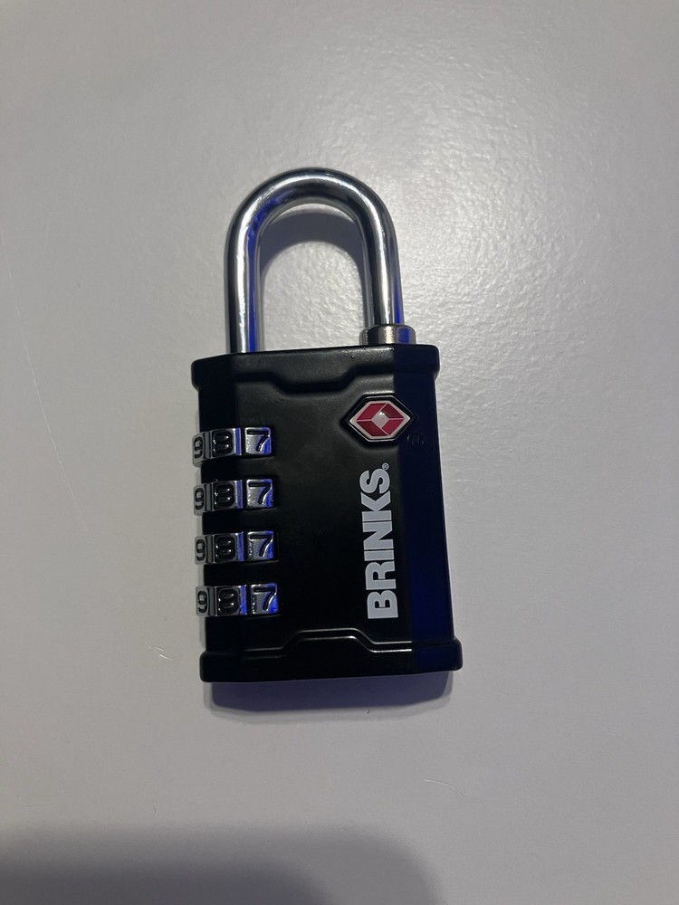 BRINKS TSA Approved Combination Travel Lock Black
