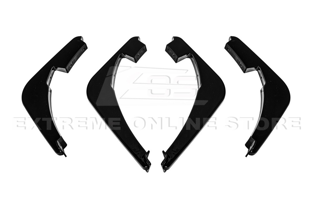 For 20-Up Corvette C8 Performance Style CARBON FLASH Rear Lower Diffuser Fin