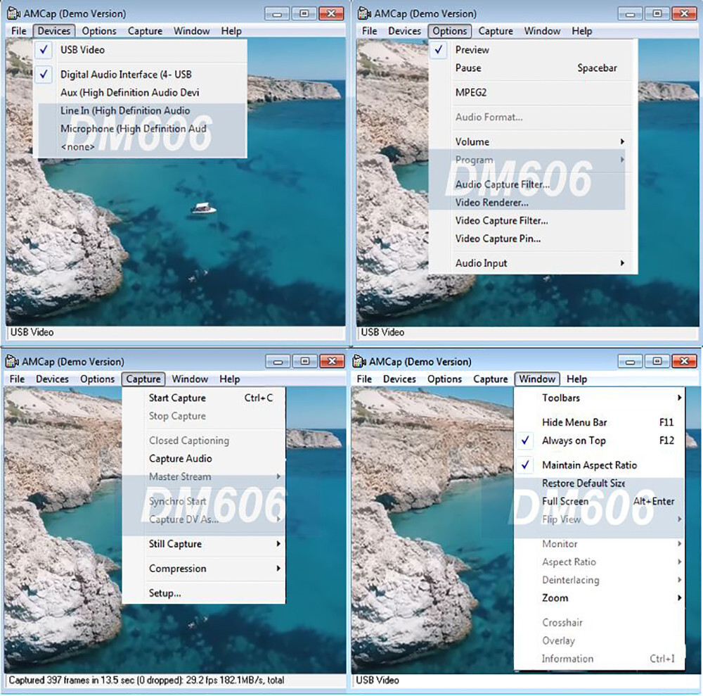 Premium USB 3.1 USB-C Video Capture With 2 HD 4K Inputs Split-Screen View Record