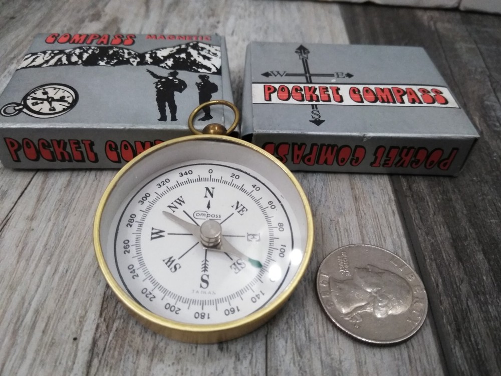 Retro style Compass  For Marine, camping (2pk bundle)