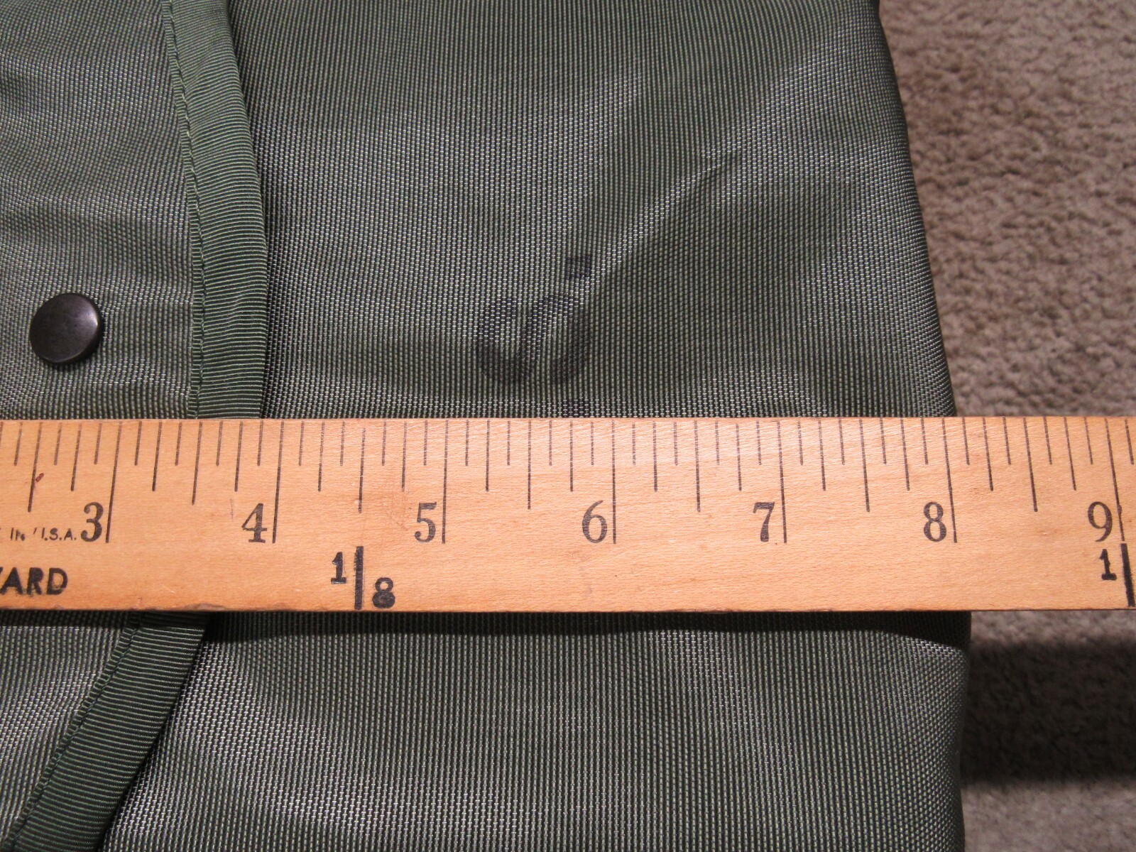 US Gunner Pouch Case w/ Alice Clips Old School OD Nylon 200 rd New Old Stock