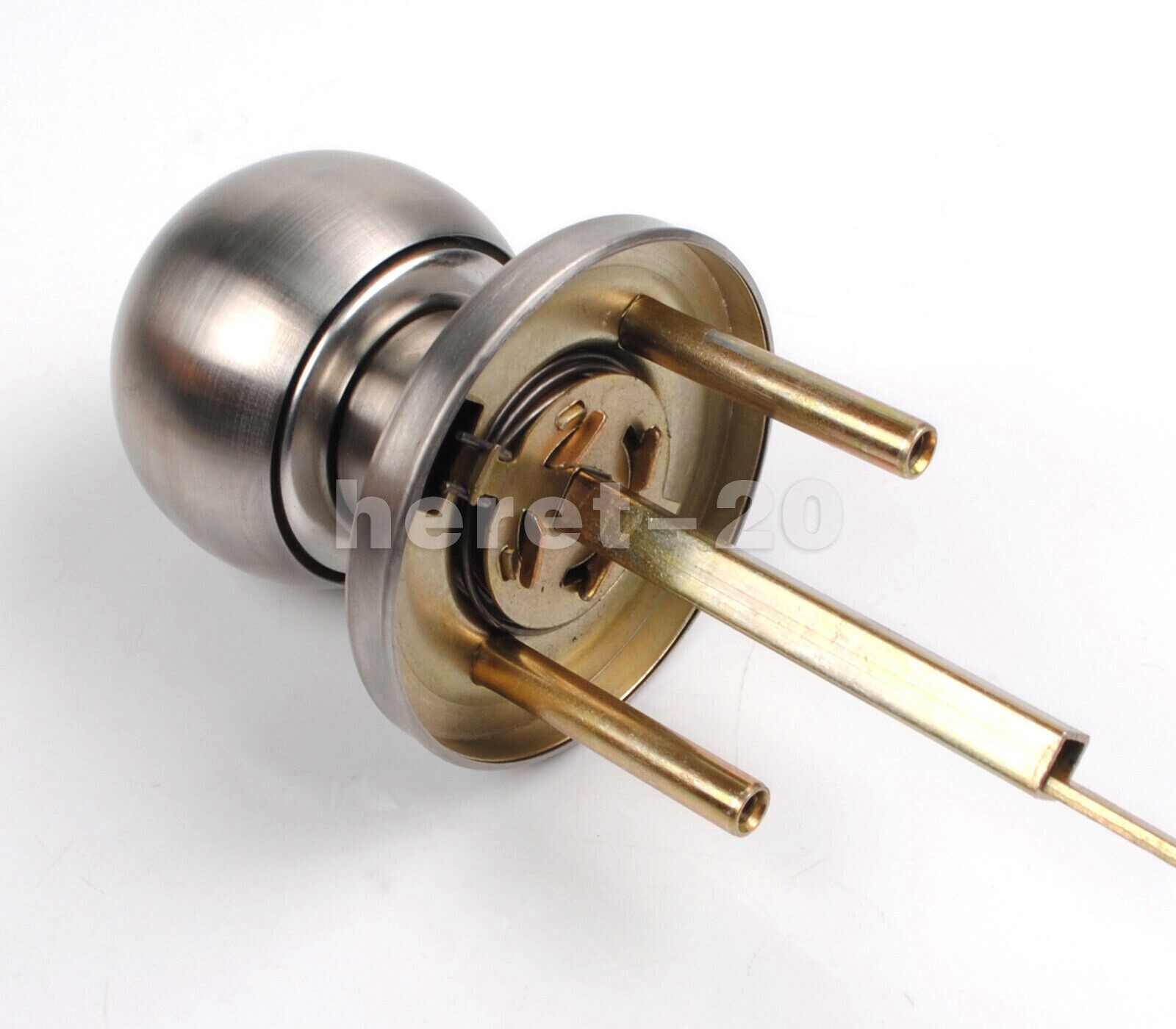 HighQuality Door Knob Privacy Lock Interior Bathroom Bedroom Stainless Steel