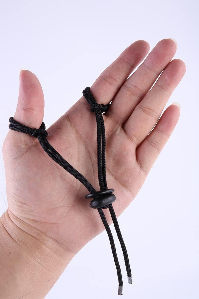 Durable Vivid Red Archery Finger Sling - Adjustable Handmade Accessory for Bows
