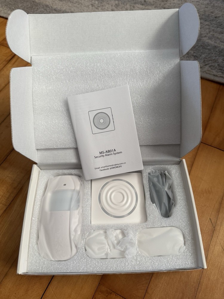 AWOW MS-AB01A Smart Security System Kit Wi-Fi Remote Voice Control Alexa Google