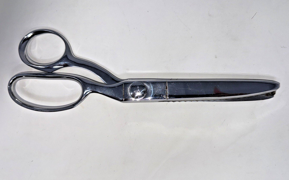 Vintage 9" Wiss Model CC9 Pinking Shears (Scissors) w/Box & Instructions