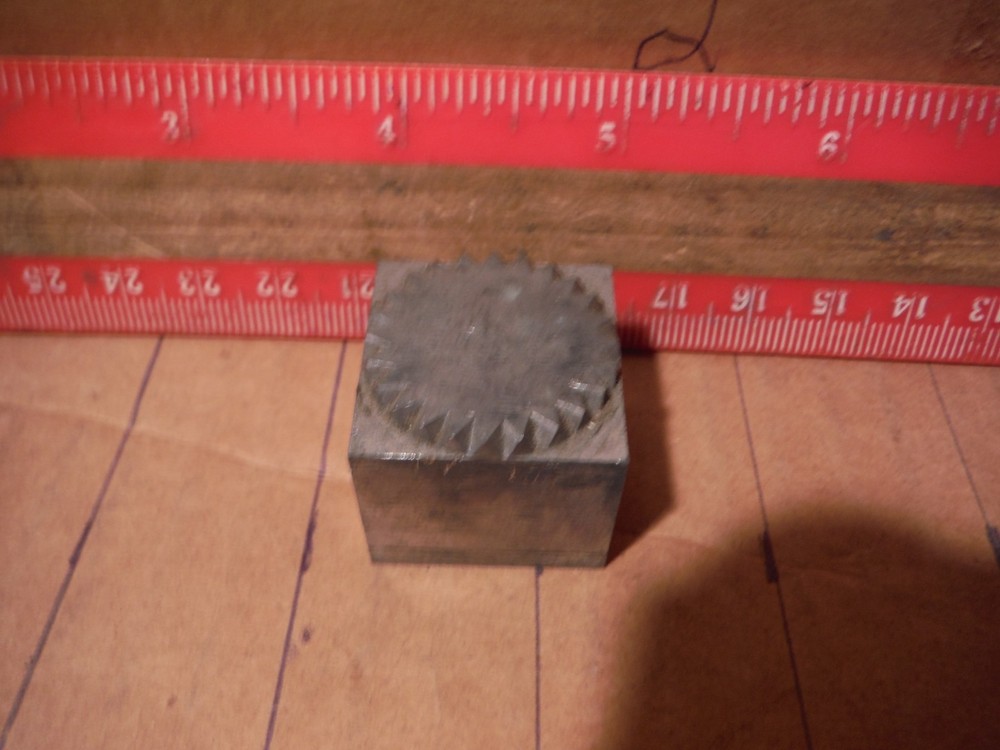 Vintage letterpress printing block